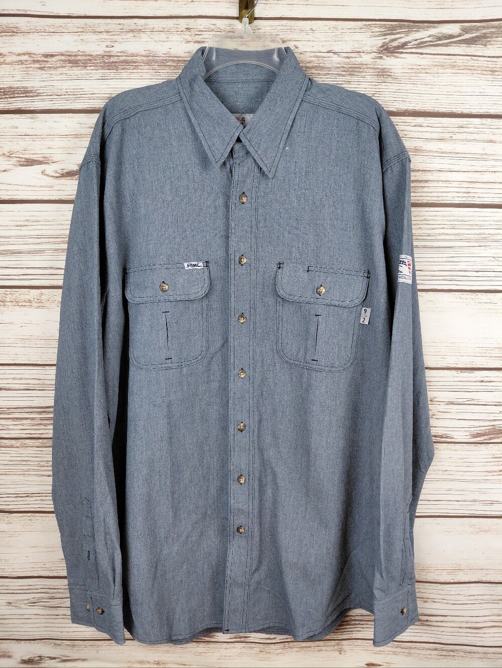 NWT Tyndale Mens XLLN XL Long Sleeve Button Down FR CAT 2 CAL 9 Welding Shirt